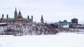 Landscape of Parliament Hill in Ottawa, Ontario, Canada.