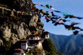 Landscape of Paro Taktsang Tiger Nest in Upper Paro Valley, Bh