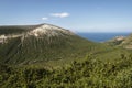 The landscape of part of the volcano of Vulcano Royalty Free Stock Photo