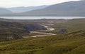 Sarmiento Lake in Torres del Paine National Park, Magallanes Region, southern Chile