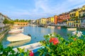 Landscape with Peschiera del Garda, Garda Lake, Italy