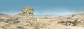 Landscape photo of a desert wasteland Royalty Free Stock Photo