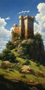 Photorealist Castle Painting Inspired By Dalhart Windberg