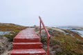 Landscape photo of goose cove newfoundland during a storm Royalty Free Stock Photo