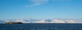 Landscape photo of Hornafjordur fjord and Vatnajokull glacier