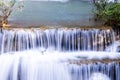 Landscape photo, Huay Mae Kamin Waterfall,Amazing waterfall in wonderful autumn forest, beautiful waterfall in rainforest at Kanch Royalty Free Stock Photo