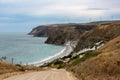 A landscape photo of Morgans Beach Cape Jervis showing the grave Royalty Free Stock Photo