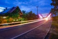 landscape photo of Ranai Natuna city bridge Indonesia Royalty Free Stock Photo