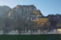 rock formation at chungju lake