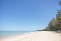 Landscape photo Scenery of golden sandy beaches, turquoise waters and blue sky at Khao Lak, Phang Nga, Thailand. Summer vacation