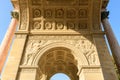The Arc de Triomphe du Carrousel , Europe, France, Ile de France, Paris, in summer on a sunny day Royalty Free Stock Photo