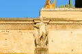 The Arc de Triomphe du Carrousel , Europe, France, Ile de France, Paris, in summer on a sunny day Royalty Free Stock Photo