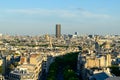 Avenue Marceau, Les Invalides and Montparnasse tower , in Europe, France, ile de France, Paris, in summer, on a sunny day