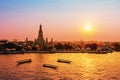 Wat Arun is a Buddhist temple in Bangkok, Thailand Royalty Free Stock Photo