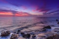 Sunset at Casperson Beach Venice FL Royalty Free Stock Photo