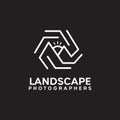 Landscape photographer logo design template