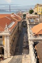 Landscape photography with city seen from above in Lisboa Royalty Free Stock Photo