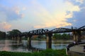 River Kwai Bridge After Rainfall Royalty Free Stock Photo