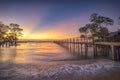 Wonderful Sunset at Batam Bintan Beach Indonesia