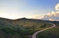 Landscape of Phu Thap Boek mountain at sunset