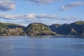 Landscape picture of the dramatic coast of the Norwegian sea.