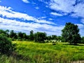 Landscape picture of green field at Jammu,India