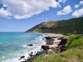 Landscape picture of Oahu\'s west coast Royalty Free Stock Photo