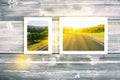 Landscape pictures in frames Royalty Free Stock Photo