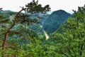 Landscape of Pieniny range and Dunajec river in southern Poland Royalty Free Stock Photo