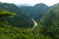 Landscape of Pieniny range and Dunajec river in southern Poland Royalty Free Stock Photo