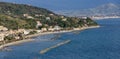 Landscape Pioppi village, from cilento coast, Italy