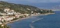 Landscape Pioppi village, from cilento coast, Italy