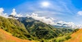 Landscape with Piton des Neiges mountain, La Reunion Island