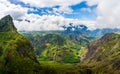 Landscape with Piton des Neiges mountain, La Reunion Island