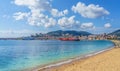 Landscape with plage du Ricanto in Corsica