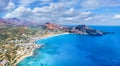 Landscape with Plakias beach, Crete Royalty Free Stock Photo