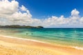 Landscape at the Playa Isla Grande, main beach in the island, Panama