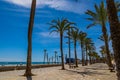 landscape Playa San Juan Alicante beach in spain on a summer day