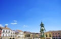 Landscape of Plaza Mayor, Trujillo Royalty Free Stock Photo