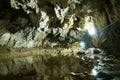 View of the Polovragi Cave from Gorj County, in Oltenia, Romania Royalty Free Stock Photo