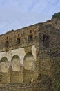 Landscape of pompeii ruins