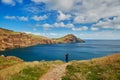 Landscape of Ponta de Sao Lourenco on the Eastern coast of Madeira island, Portugal Royalty Free Stock Photo