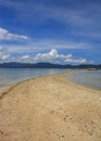 Landscape of Port Barton beach. The island of Palawan. Philippines.