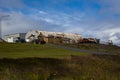 landscape from the port of the island of grimsey