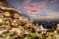 Landscape with Positano town, Amalfi coast, Italy Royalty Free Stock Photo