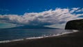 Landscape of Praia do Almoxarife beach , Faial island, Azores, portugal