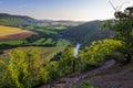 Landscape of the protected landscape area Krivoklatsko, Czechia