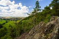 Landscape of the protected landscape area Krivoklatsko, Czechia