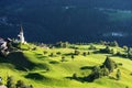 Landscape protection area AchstÃÂ¼rze. Lake Piburger See, Tirol oldest nature preserves. Royalty Free Stock Photo