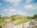 Landscape of Qingming Festival or Tomb Sweeping day in Saraburi, Thailand